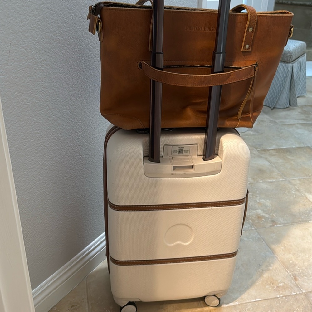 Montana Hudson Leather Tote and Carryon